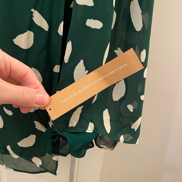 Reformation Mulberry Dress - L - Green - Picture 5 of 8